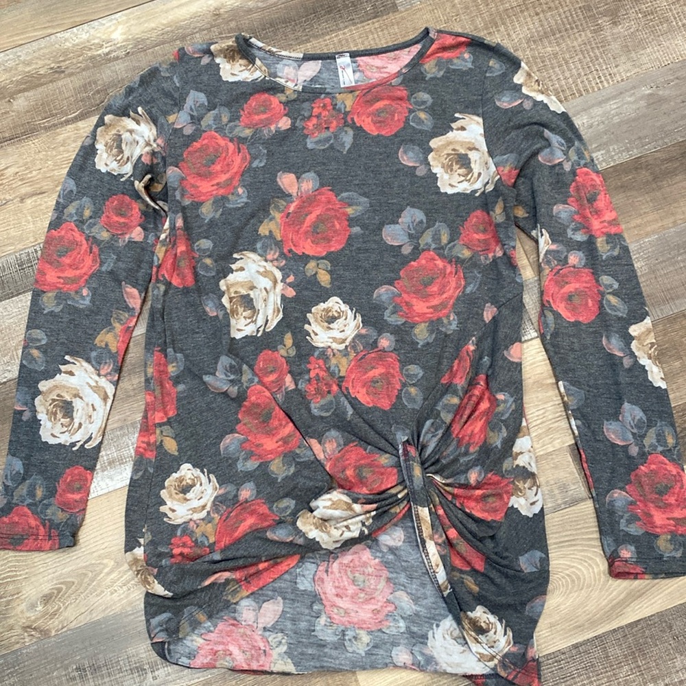 Floral long sleeve shirt